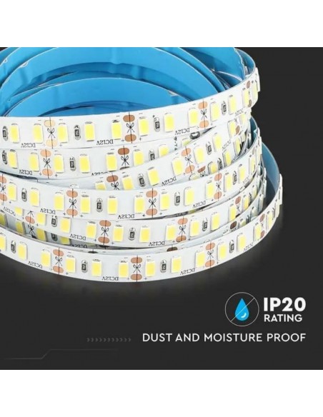 Strip LED SMD 20W/m 5m 2000Lm/m 12V 4000K IP20 CRI  maggiore di 90