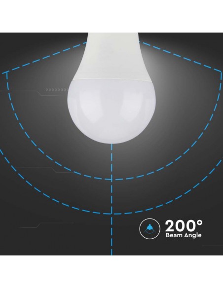 Lampadina LED Chip Samsung E27 9W A60 3000K