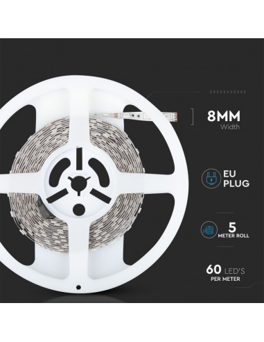 212558-Kit per Strip LED SMD /m Bobina m  LED/m con Telecomando e Alimentatore RGB Dimmerabile IP-2