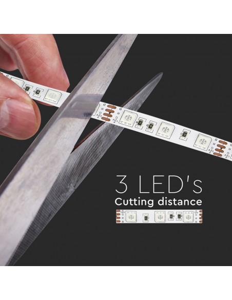 212558-Kit per Strip LED SMD /m Bobina m  LED/m con Telecomando e Alimentatore RGB Dimmerabile IP-5