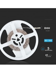 212561-Strip LED SMD /m LM/W m  LED/m V  IP mm Zig-Zag-1 2