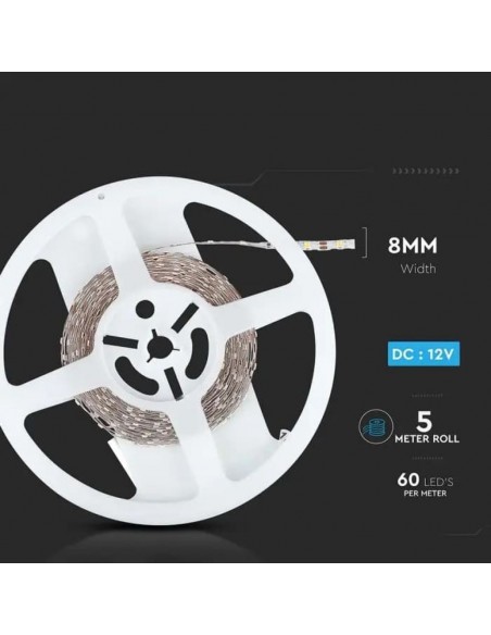 212561-Strip LED SMD /m LM/W m  LED/m V  IP mm Zig-Zag-2