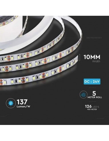 212593-Strip LED SMD /m m  LED/m LM/W V  IP mm-2