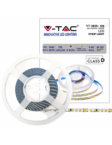 212594-Strip LED SMD /m m  LED/m LM/W V  IP mm-1