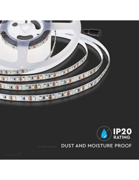 Strip LED SMD2835 8W/m 5m 120 LED/m 137LM/W 24V 4000K IP20 8mm
