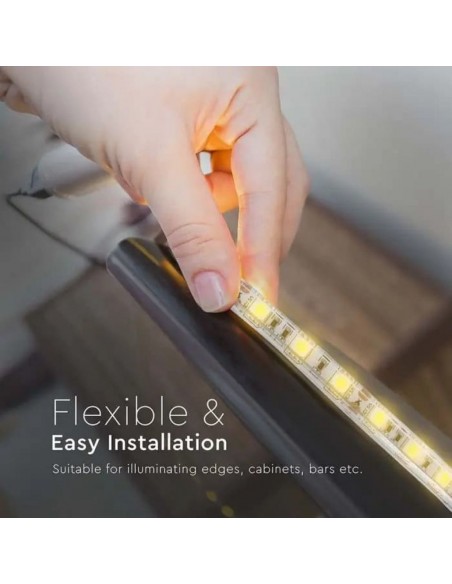 Strip LED SMD2835 8W/m 10m 120 LED/m 3000K 24V IP65 10mm