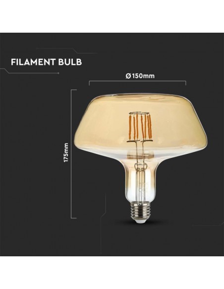 212790-Lampadina LED E  T Filamento Ambrata -3