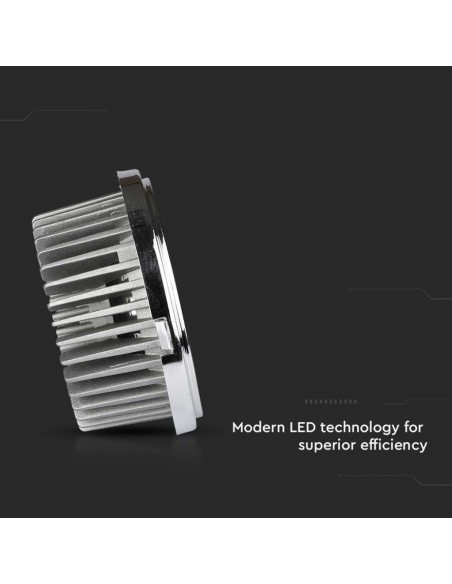 212794-Faretto LED AR  con Riflettori Intercambiabili - Colore Argento -7