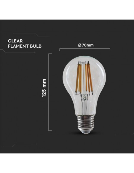 212802-Lampadina LED E  LM/W A Filamento -3
