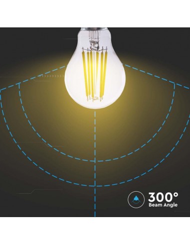 212802-Lampadina LED E  LM/W A Filamento -7
