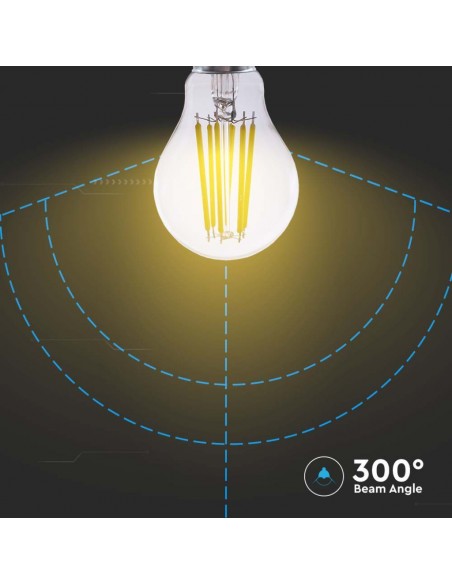 212802-Lampadina LED E  LM/W A Filamento -7