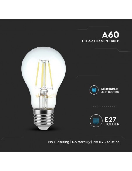 212815-Lampadina LED E  A a Filamento  Dimmerabile-6