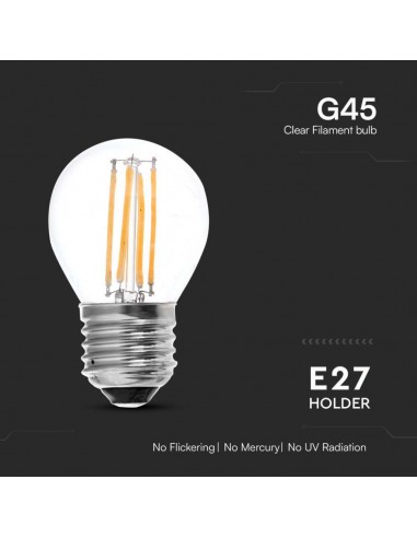 212842-Lampadina LED E  LM/W G Filamento -6