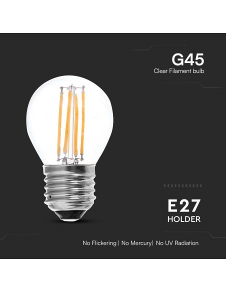 212842-Lampadina LED E  LM/W G Filamento -6