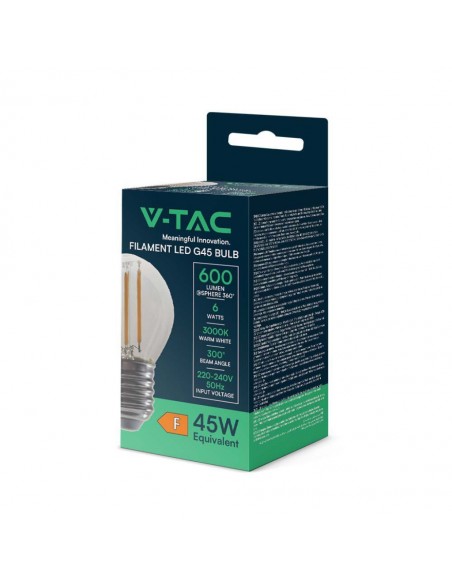 212843-Lampadina LED E  LM/W G Filamento -2