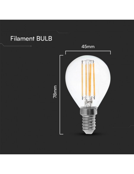 212846-Lampadina LED E  LM/W P Filamento -4