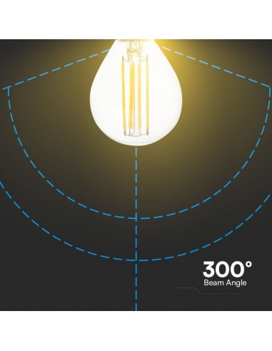 212846-Lampadina LED E  LM/W P Filamento -6