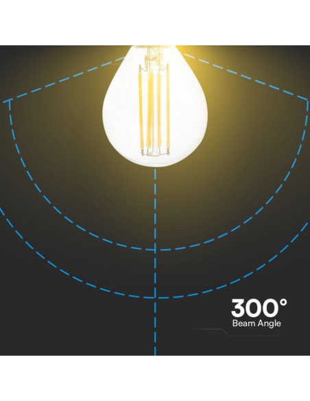 212846-Lampadina LED E  LM/W P Filamento -6