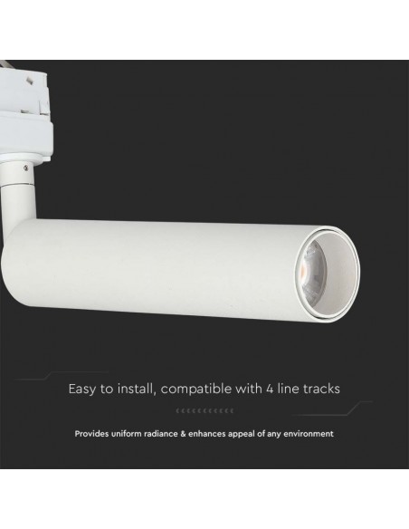 21351-Faretto LED da Binario Chip Samsung  Colore Bianco -6