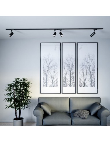 21353-Faretto LED da Binario Chip Samsung  Colore Nero -3