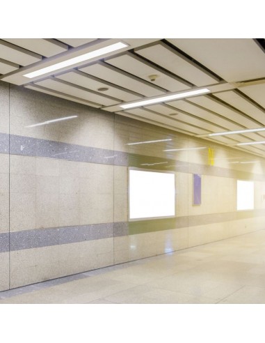 21381-Plafoniera LED Chip Samsung a Incasso  Lineare Colore Bianco cm -4