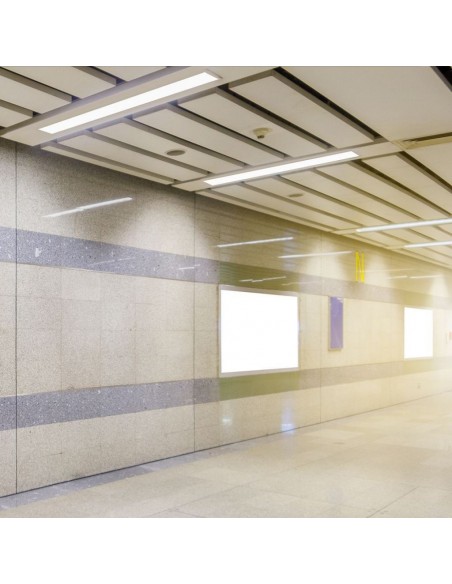 21381-Plafoniera LED Chip Samsung a Incasso  Lineare Colore Bianco cm -4