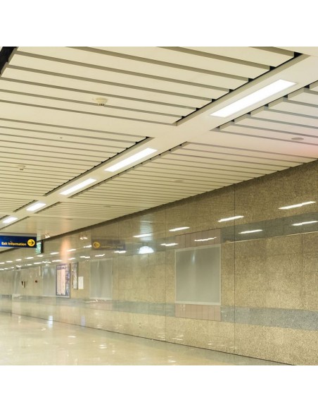 21381-Plafoniera LED Chip Samsung a Incasso  Lineare Colore Bianco cm -5