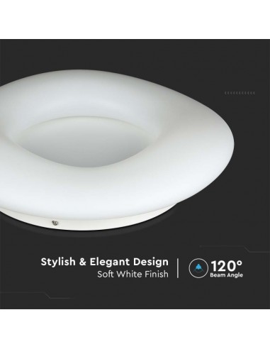 213966-Plafoniera LED Circolare  con Telecomando Cambio Colore  in  Corpo Bianco  Dimmerabile-7