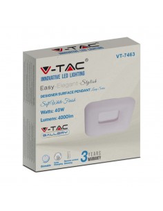 213971-Plafoniera LED Quadrata  con Telecomando Cambio Colore  in  Corpo Bianco l cm h -1 2