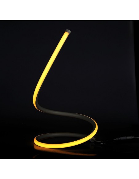 2140311-Lampada LED da Tavolo  Cavo di Alimentazione e Interruttore con Presa EU Colore Nero -6