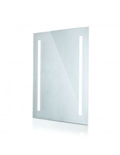 2140451-Specchio LED Rettangolare da Bagno  LM/W con Anti Appannamento   IP-1