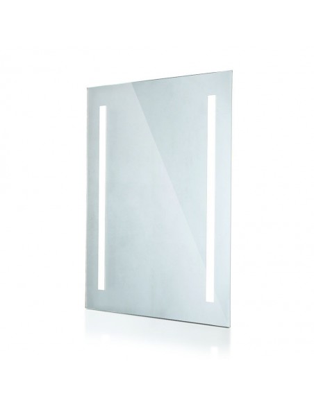 2140471-Specchio LED Rettangolare da Bagno  LM/W con Anti Appannamento   IP-1