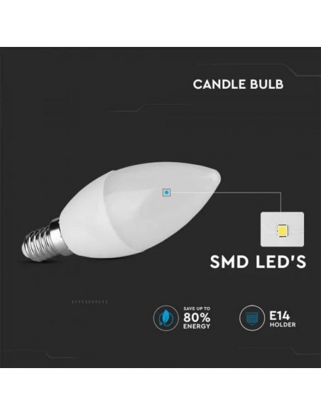 Lampadina LED E14 3,7W Candela 6500K