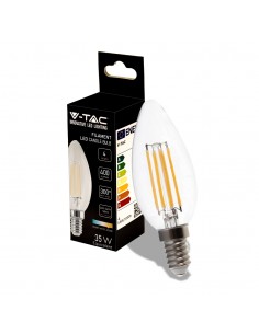 214301-Lampadina LED E  LM/W Candela Filamento -1