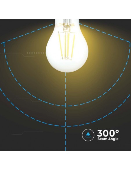 Lampadina LED E27 6W A60 Filamento 4500K