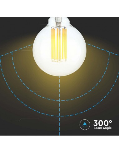 Lampadina LED E27 6W G95 3000K