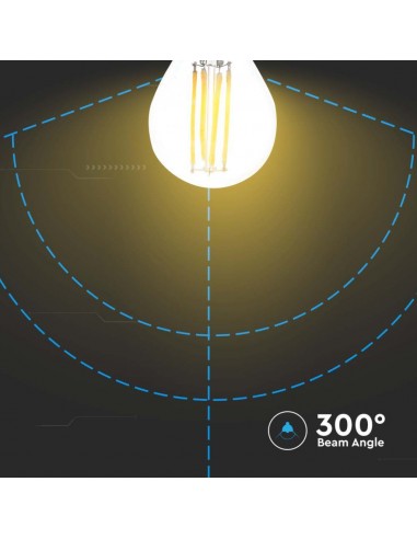 Lampadina LED E27 4W G45 Filamento 3000K