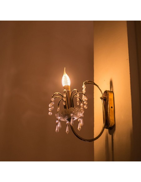 214308-Lampadina LED E  LM/W Candela a Fiamma Tortiglione Filamento -4