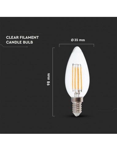 214414-Lampadina LED E  Candela Filamento -3