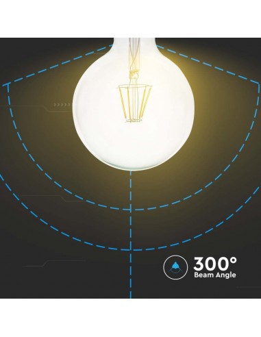 Lampadina LED E27 10W G125 Filamento...