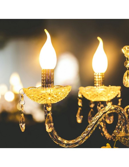 214429-Lampadina LED E  Candela a Fiamma Filamento -4