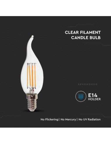 214429-Lampadina LED E  Candela a Fiamma Filamento -7