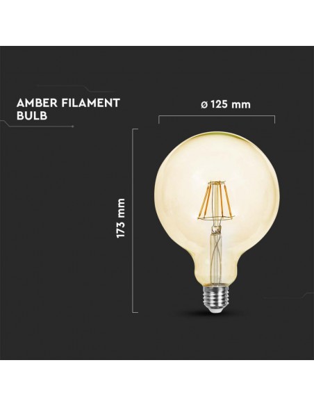 214473-Lampadina LED E  G Filamento Ambrato -4