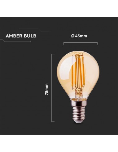 214499-Lampadina LED E  P Filamento Ambrato -3