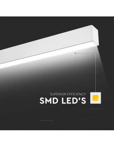 21463-Plafoniera LED Chip Samsung  Lineare Colore Bianco -6