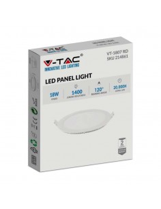 214861-Mini Pannello LED  Rotondo da Incasso Compatibile con Foro mm Colore Bianco -1 2