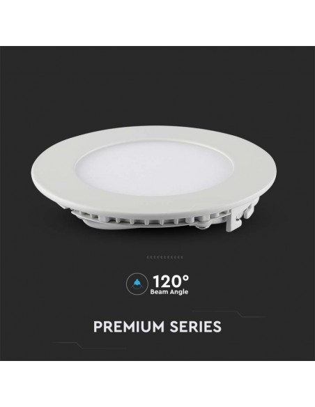 Mini Pannello LED 18W Rotondo da Incasso Compatibile con Foro 210mm Bianco 4000K
