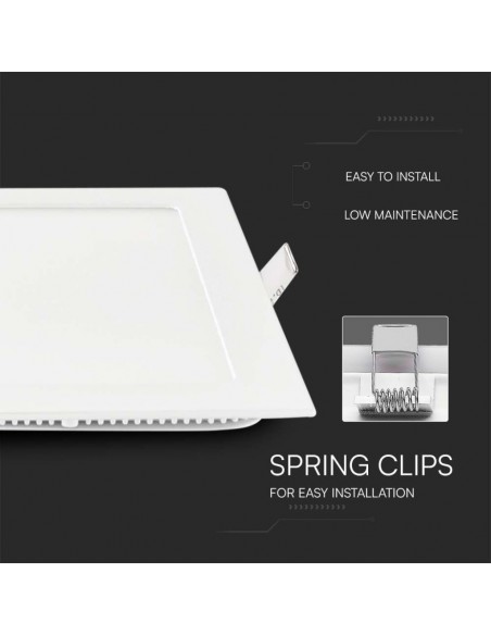 Mini Pannello LED 6W Montaggio ad Incasso Quadrato 4000K