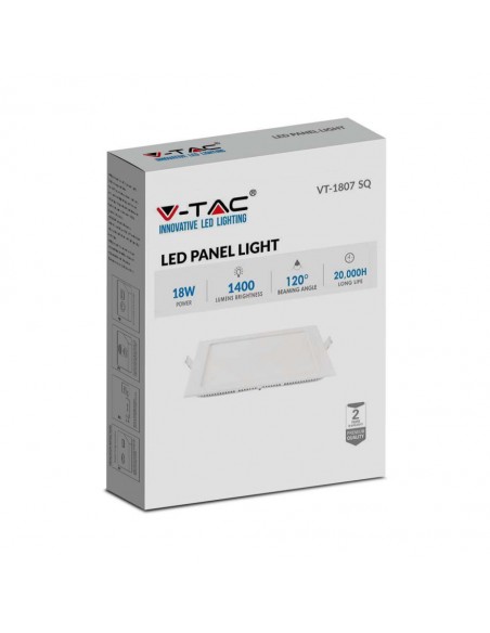 214869-Mini Pannello LED  Montaggio ad Incasso Quadrato -2