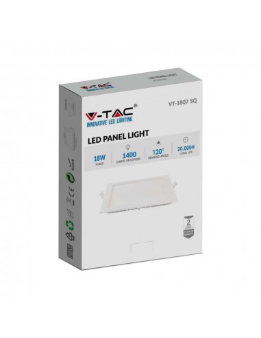 214870-Mini Pannello LED  Montaggio ad Incasso Quadrato -2